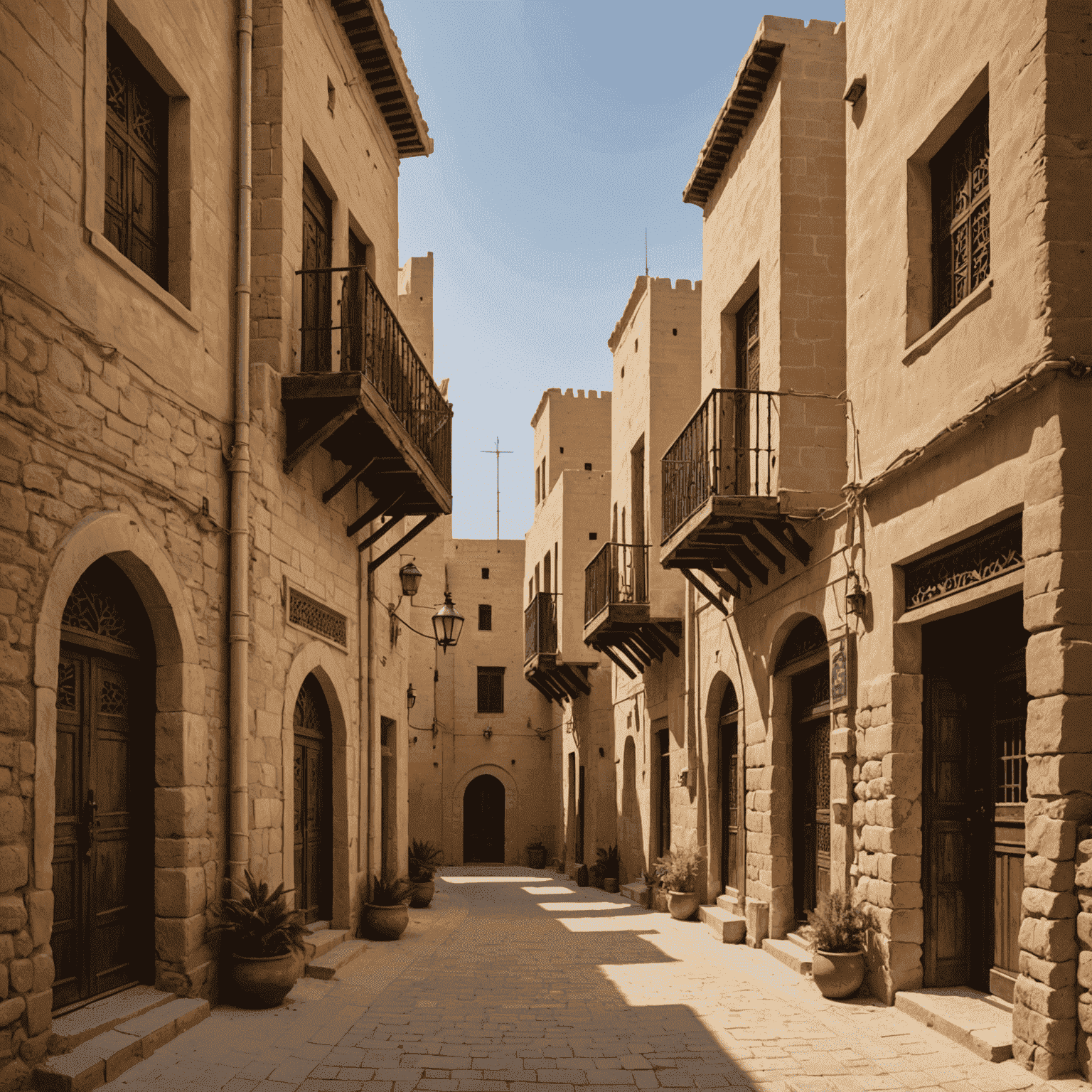 The hidden Al Fahidi Historical District with traditional wind towers and narrow alleyways