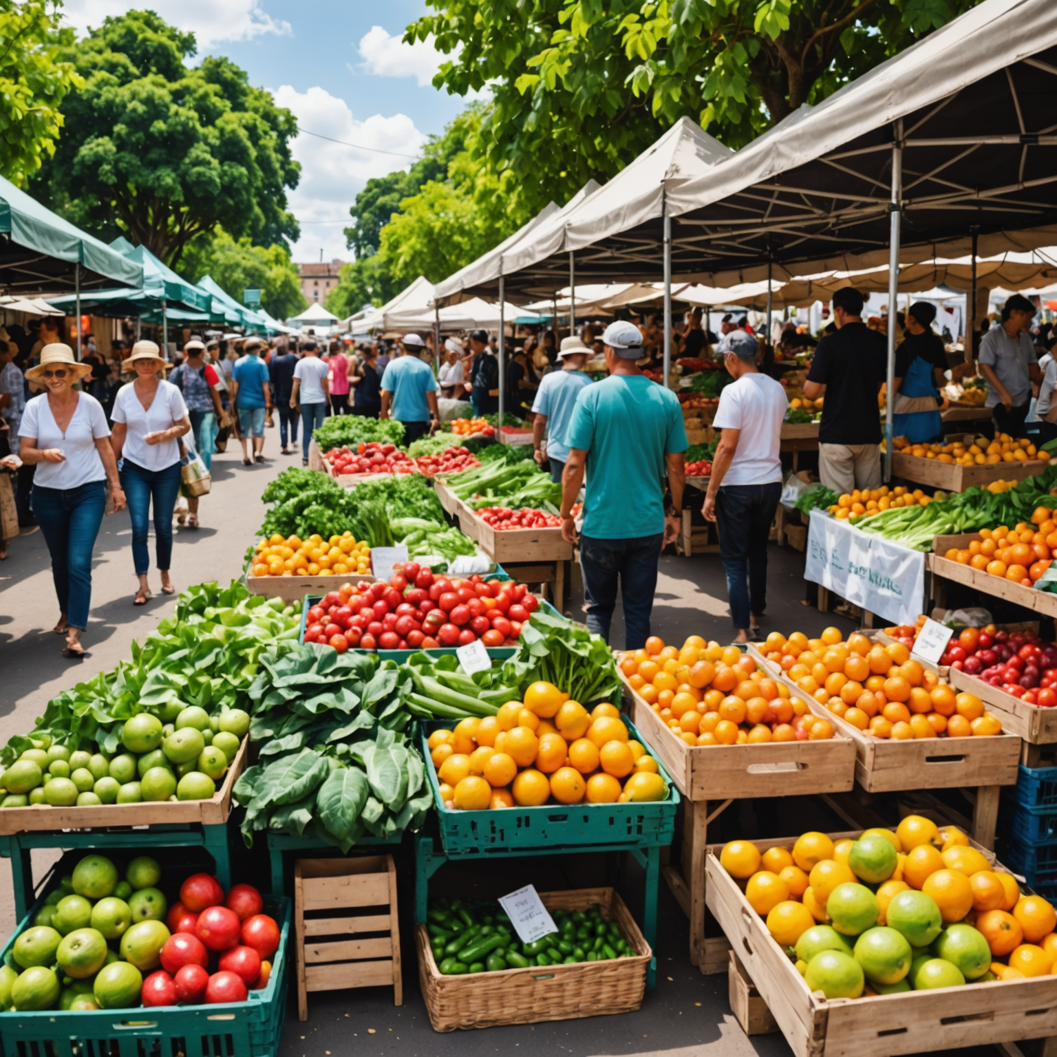 The vibrant and bustling Ripe Market with local artisans and fresh produce stalls